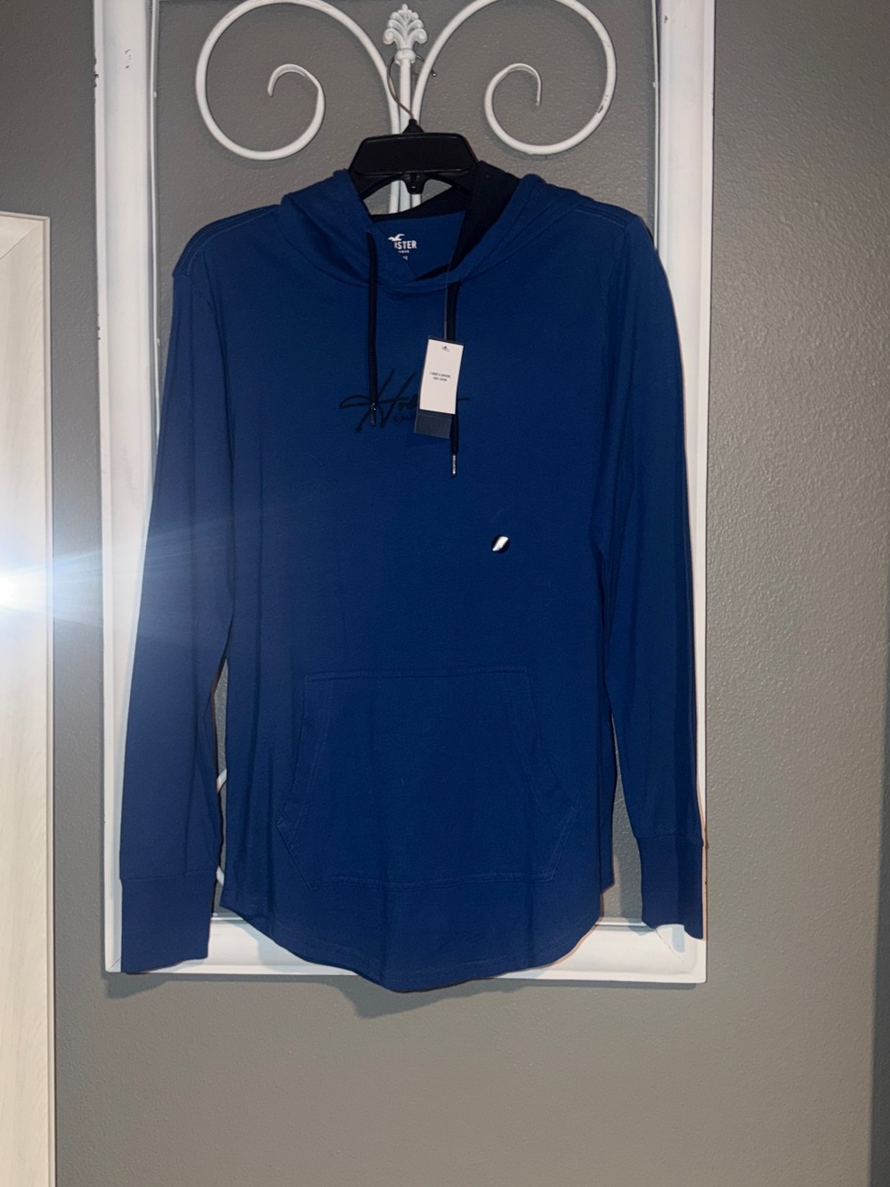 Hollister Blue Hooded Pullover hoodie Casual Comfort